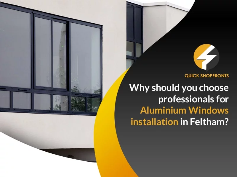 Aluminium windows installation in Feltham